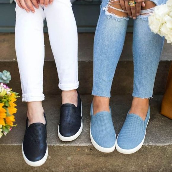 Naturalizer Marianne Leather Slip On Sneakers - Blue Sz 7.5 - Picture 14 of 15